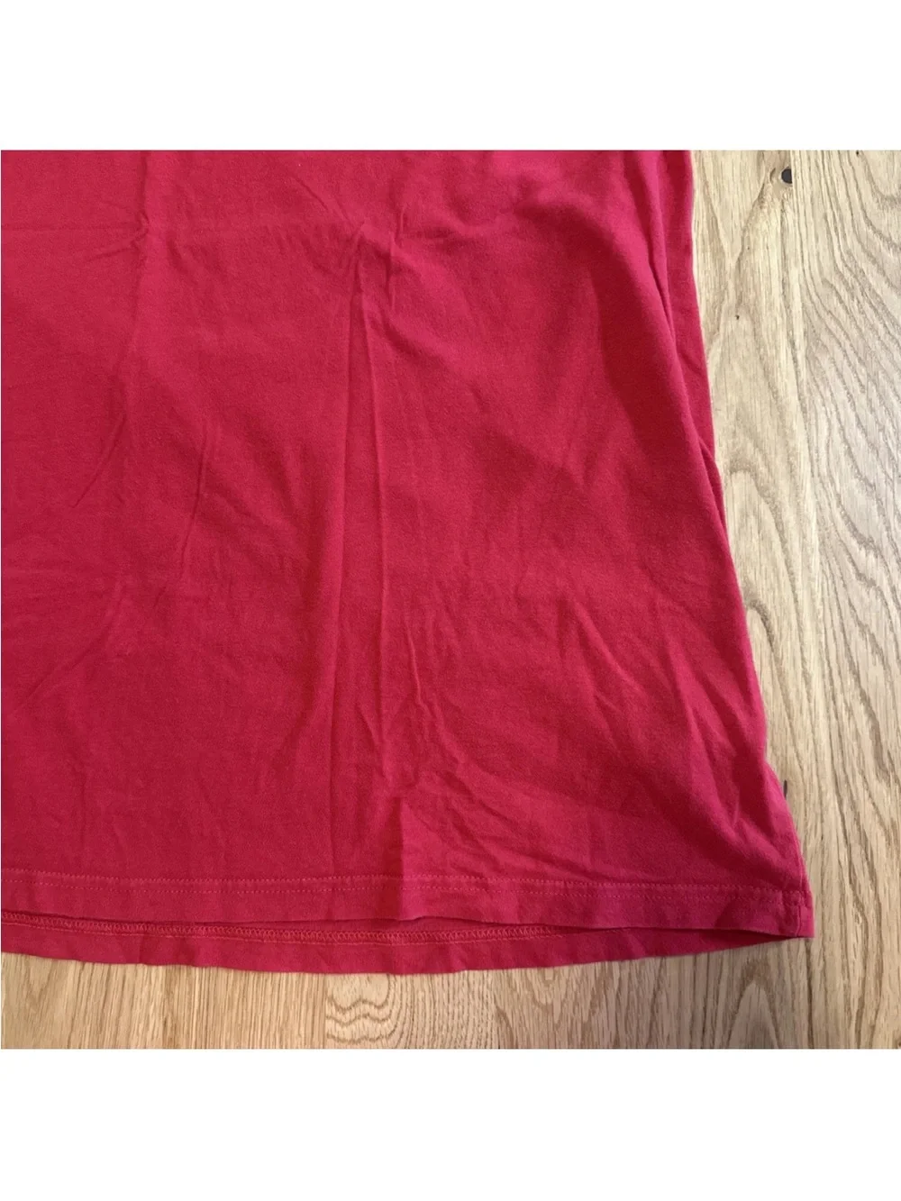 Men’s Northface Red Black Short Sleeve Cotton T Shirt XL